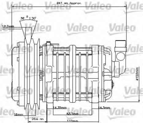 VALEO 815827 Compressor, air conditioning